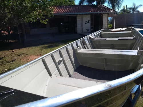 Barco De Alumínio Bico Fino De 5 Metros Esporte E/ou Recreio
