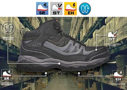 Zapatos skechers cheap work letra
