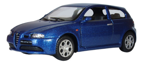 Miniatura Alfa 147 Gta 1:32 Kinsmart Azul