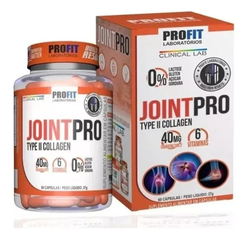 Colágeno Tipo 2 Con Vitamina C E B1  Joint Pro 60 Cápsulas