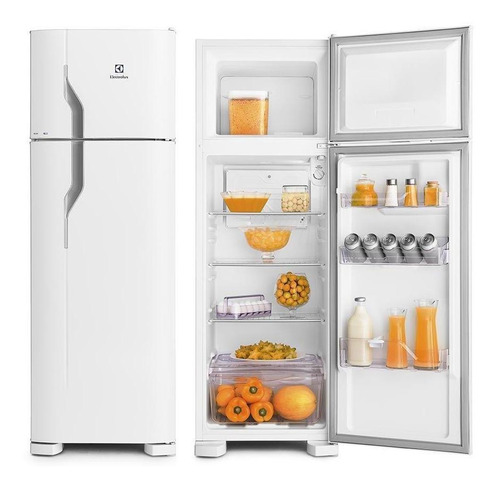 Refrigerador Electrolux Duplex Cycle Defrost Branco 260l 220v Dc35a