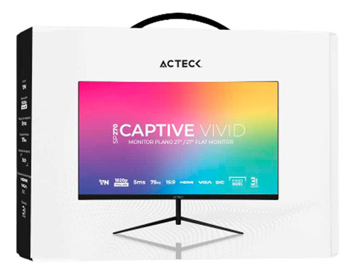 Monitor Gamer Acteck Captive Vivid Elite Led 27 Full 75hz