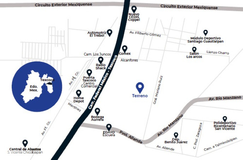 Excelente Terreno Industrial En Venta Ideal Para Naves O Centros De Distribución (cedis). En Texcoco. Venta Directa . Maf