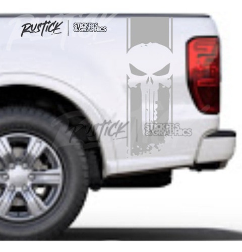 Calcos Franjas Laterales Compatible Pickup Ram Hilux Ranger