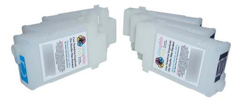 6 Cartucho Rellenable Compatible Canon Pfi102 Prograf Ipf750