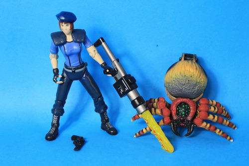 Jill Valentine & Web Spinner Resident Evil Toybiz (Usado)