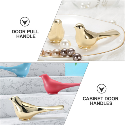 Pomo De Puerta Con Forma De Pájaro, Pomo De Cajón, Elegante,