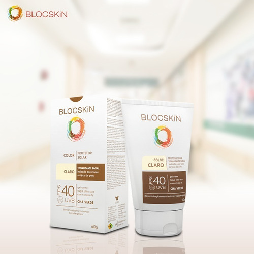 Imagem 3 de 4 de Blocskin Protetor Solar Facial Fps40 Color Claro Ultra Seco