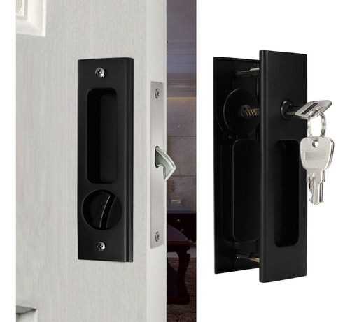 Qa1 Juego De Manija De Cerradura De Puerta Corredera De