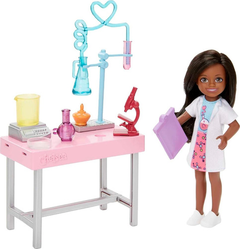 Muñeca Barbie Chelsea Y Accesorios, Can Be Scientist Play