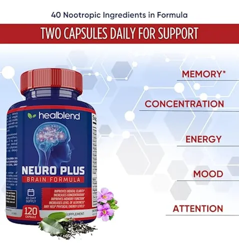 Fórmula Neuro Plus Brain & Focus - Cerebro Nootrópico