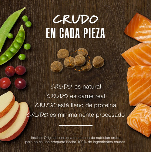 Imagen 4 de 6 de Croquetas Alimento Instinct Original Salmón 9kg Perro Adulto