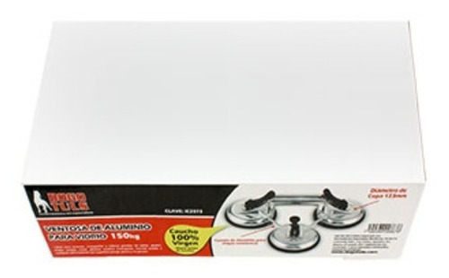 Ventosa De Aluminio Triple Para Vidrio 150 Kg