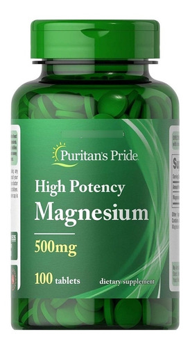 Magnesio Magnesium 500mg 100 Tab - Unidad a $52000