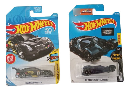 Hot Wheels Combo Cadillac Ats-v 2016 Y Dark Knight Batmobile