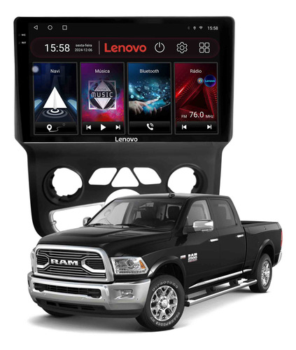 Multimídia Lenovo Dodge Ram 2013/2018 Octacore 4+64gb 2k 9p
