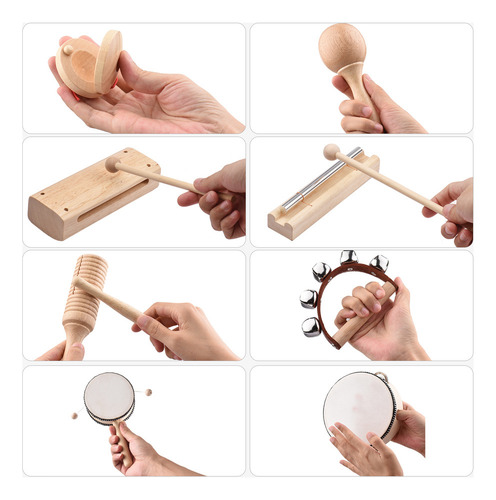 Instrumentos De Percusión: Educación En Madera Para Niñas Y