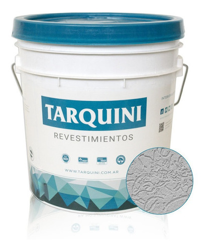 Revestimiento Acrilico Tarquini Raya2 Fino 20kg Gris Cemento