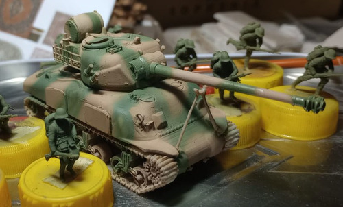 Sherman Repotenciado Impreso En 3d 1/72