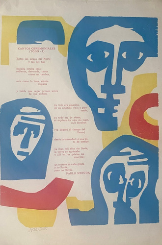 Xilografía, Octavio San Martín, Club De Grabado,  1974