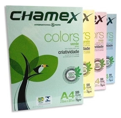 Papel Fotocopia Chamex Color - Rosado