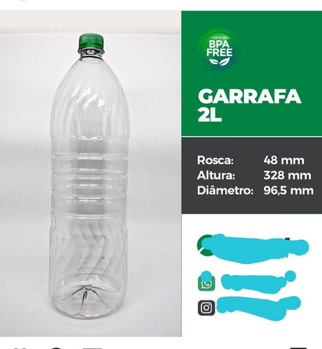 Imagem 1 de 1 de Garrafas Pet 2 Litros