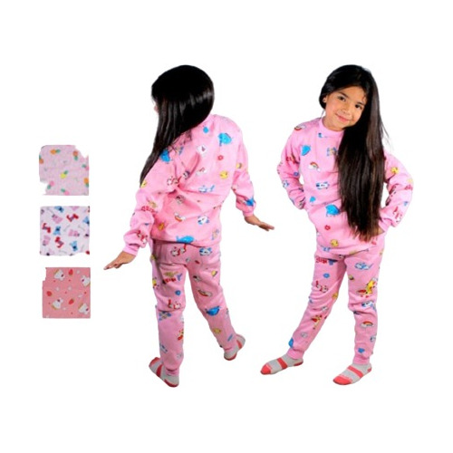 Pijama De Polar Para Niñas