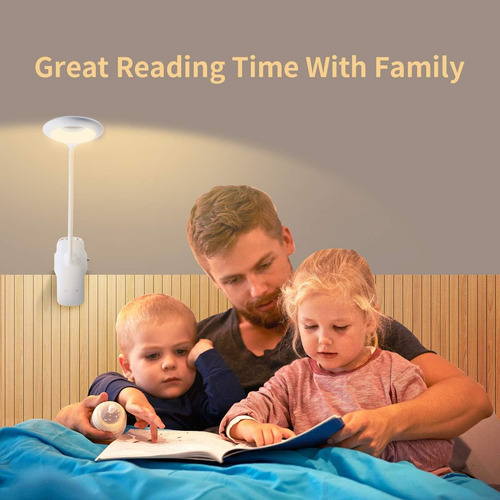 Lacoki Luz De Lectura Led, 28 Leds Usb Recargable 3 Colo...