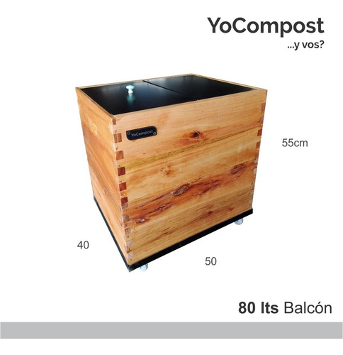Compostera De 80l Balcón_terraza_patio