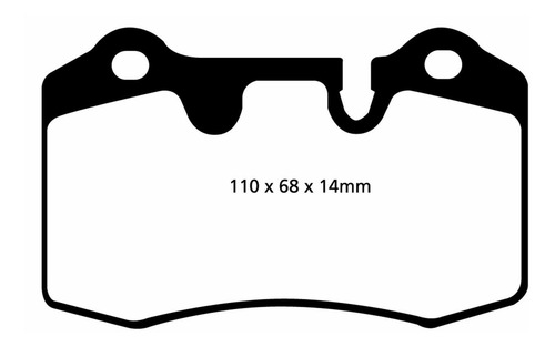 Ebc Brakes Dp31909c Redstuff De Cerámica De Baja Polvo Pasti