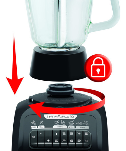 Imagen 4 de 7 de Licuadora T-fal Infinyforce 10 Vel Pica Hielo Tefal Oferta