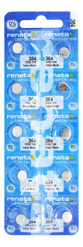 10 X Pilas Renata 364 Sr621sw Original Suiza Blister Cerrado