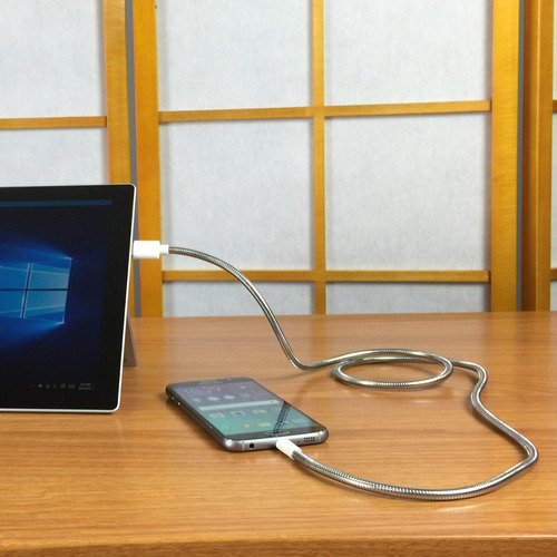 Imagen 5 de 6 de Cable Blindado Fuse Chicken Titan M Usb Micro Usb Titan M