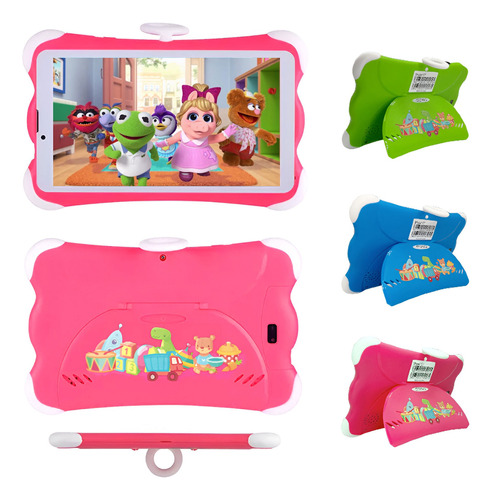 Tableta Android 12 Quad Core, 7 Pulgadas Infantil Para Sim. 