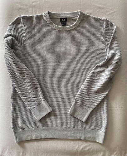 H&m. Sweater Gris Claro. Hombre. Talle S #bru10