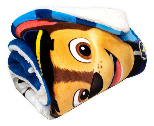 Cobija Frazada Infantil Paw Patrol Borrega Extra Suave