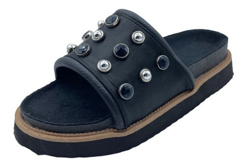 Chinelas Sandalias Mujer Base Perlas Plantilla Confort