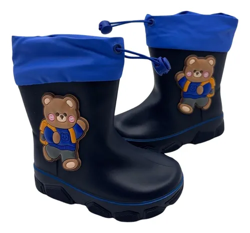 Bota Calzado De Lluvia De Goma Para Niño
