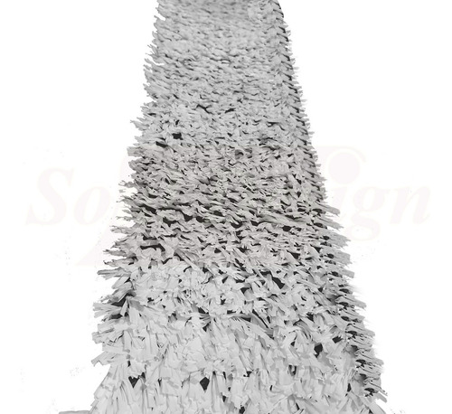 Imagen 3 de 10 de Cesped Sintetico Blanco 20mm Cancha Futbol Cesped Premium