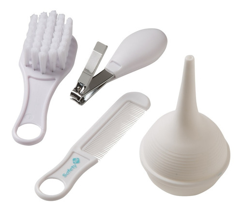 Set Cuidado Higiene Del Bebé X4 Artículos Safety 1st Blanco