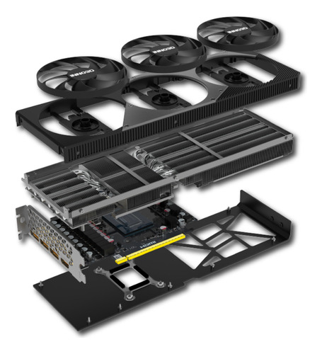 Placa De Video Rtx 5070ti X3 Oc 16gb 256-bit Gddr7 Inno3d