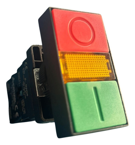 Botao Duplo Iluminado 22mm 1na+1nf Com Led 220v