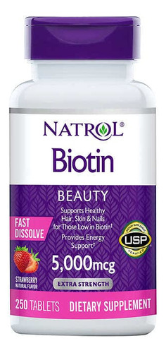 Natrol Biotin 5000 Mcg., 250 Fast Dissolve Tablets 