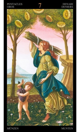 Imagen 7 de 10 de Tarot Botticelli Tarot Multilingue Incluye El Español