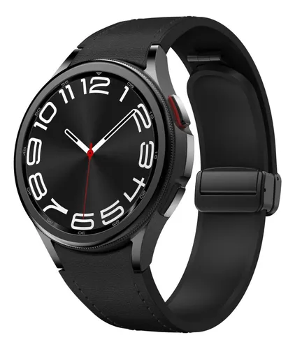 Pulseira De Couro E Silicone Para Samsung Galaxy Watch 6 5 4