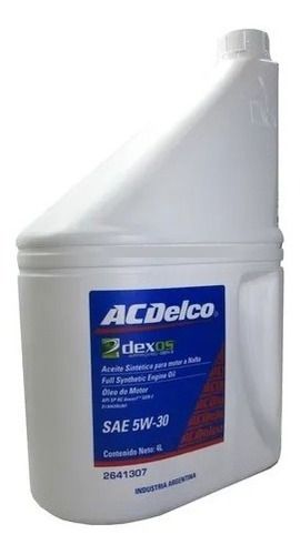 Aceite Acdelco Sintetico 5w30 - 4 Lt Original Chevrolet