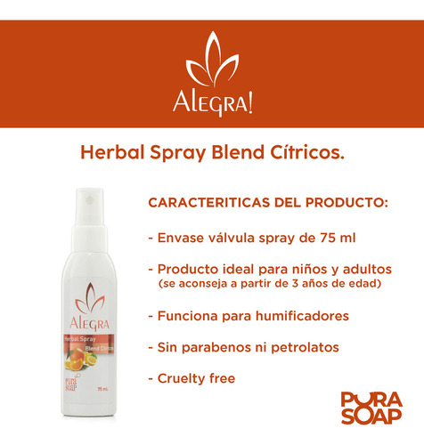 Aceites Esenciales Puros Naranja Bergamota Y Limón En Spray X12 Unidades Pura Soap