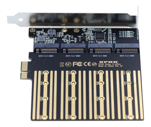 M.2 Ssd A Pci-e X1 Adaptador 4 Sata Ngff Ssd A Pci.