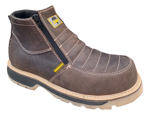 Bota Industrial Trabajo Sin Casco Piel Genuina Hombre Adult 