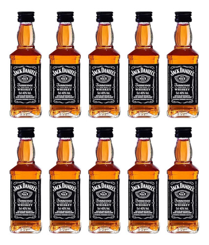 Mini Whiskey Jack Daniels X 10 - mL a $285